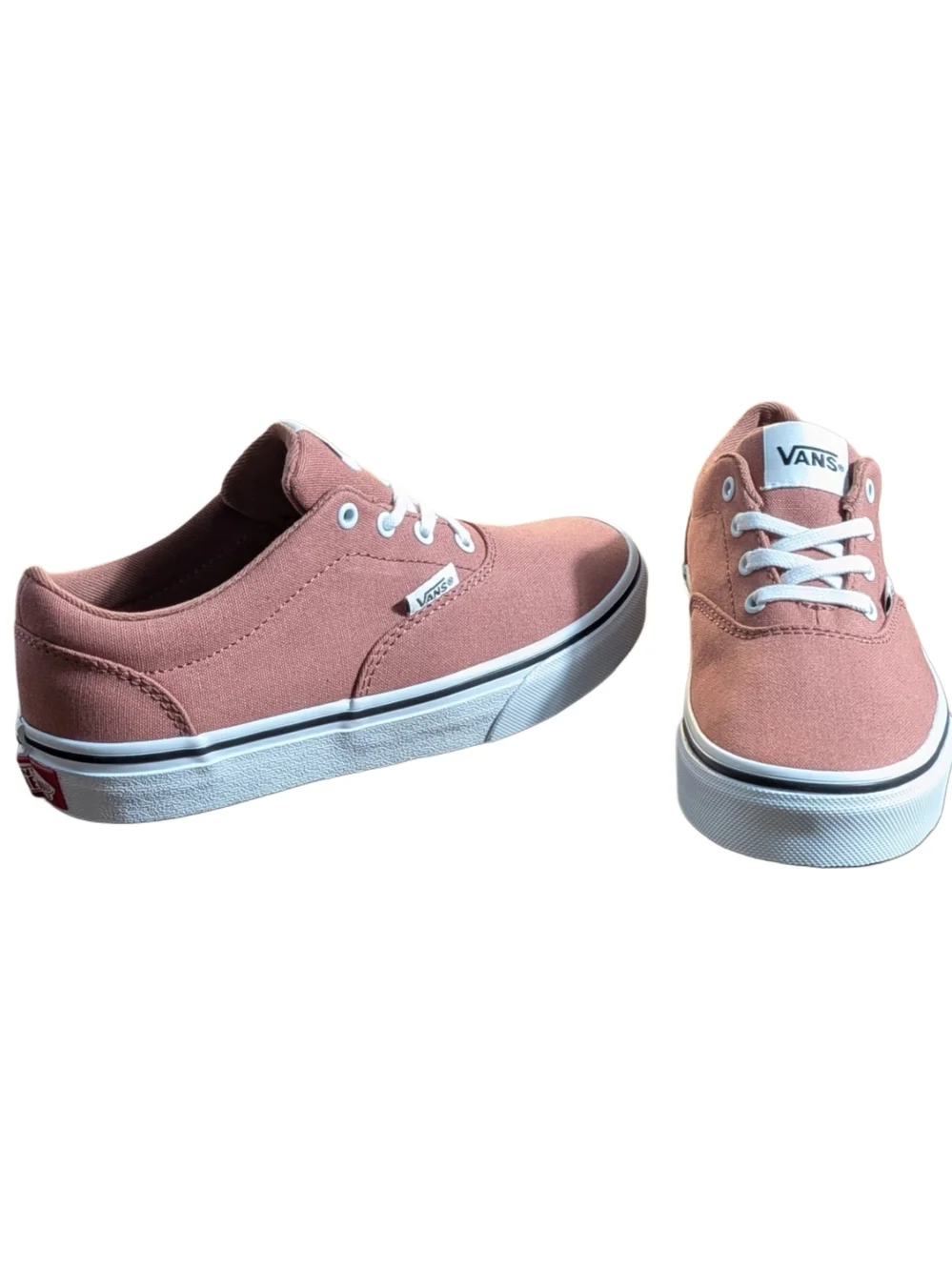 Vans Doheny Kids Shoes Size 2 Canvas Night Rose Pink Low Top Sneakers New Box